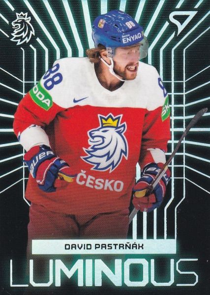 insert karta DAVID PASTRŇÁK 23-24 SZ Hokejové Česko Luminous číslo LS-22
